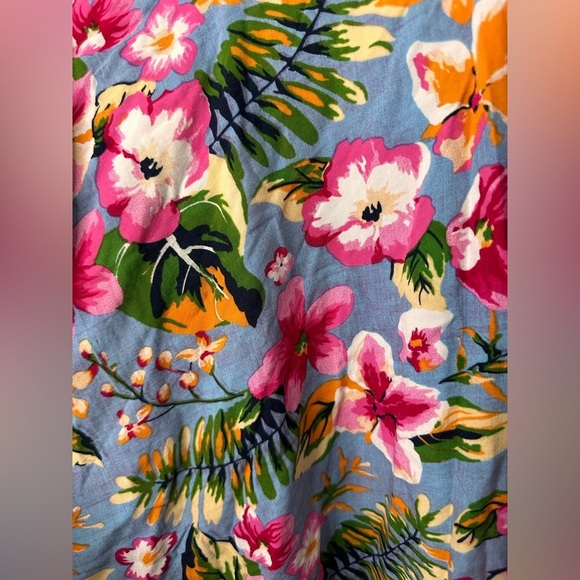 JCDesigns Floral Blue Swim Cover-Up - Picture 4 of 5